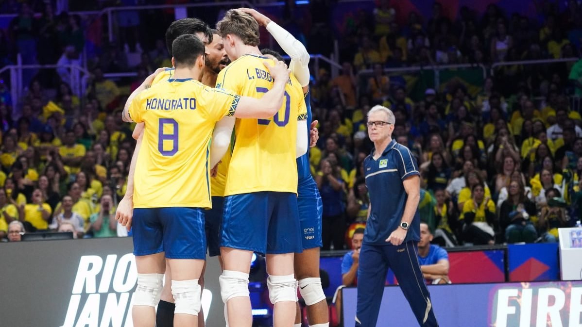 Brasil vence Irã e larga na frente na Liga das Nações Masculina - Imagem do artigo original